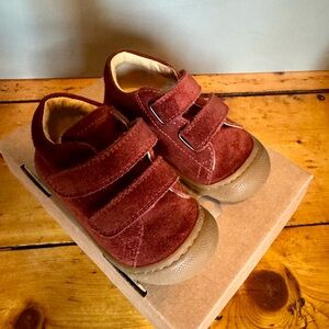 Naturino Kids Burgundy Suede Shoes